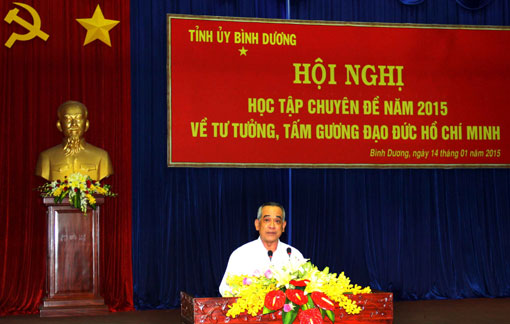 Bình Dương triển khai Chuyên đề đạo đức Hồ Chí Minh năm 2015 cho cán bộ chủ chốt
